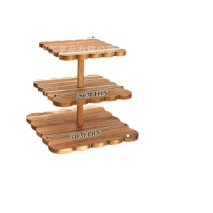 Wooden Multi Tier Cake Stand 33Cm 3 Layers Durable Storage Tray For Birthday <b>Decorations</b> - Product Image 1