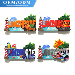 Aimant de réfrigérateur en résine <span class=keywords><strong>3D</strong></span> avec Landmark-Aimant de souvenir touristique personnalisable pour la décoration - Product Image 1