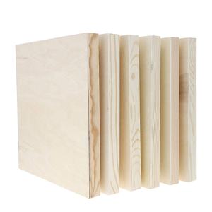 แผงไม้สี่เหลี่ยมธรรมชาติขนาด12X12นิ้วของตกแต่งผนังภายในที่ยังไม่เสร็จสำหรับทาสีหรือของตกแต่งบ้านไอเดียของขวัญบรรจุกล่องอย่างมีสไตล์ - Product Image 2