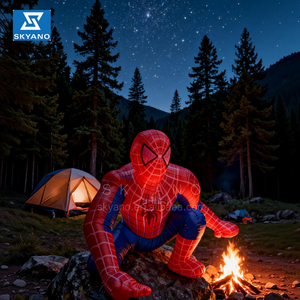 Décorations de fête d'anniversaire pour enfants, accessoires, publicité, modèle de personnage gonflable de <span class=keywords><strong>super</strong></span>-héros, <span class=keywords><strong>Spiderman</strong></span> - Product Image 3