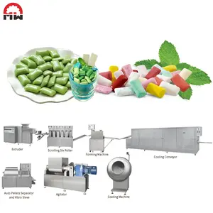 Automatic Xylitol Dragee Chewing Gum Manufacturing Machine gum making machine