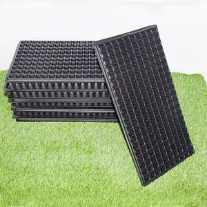 45 Cells Tray & Lids Paddy Rice Seed Trays Flower Plant Growing Seedling Trays Plastic Nursery 72 Cell