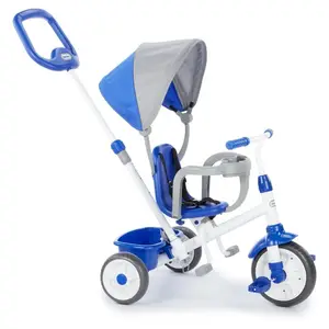 Istaride 4-In-1 Tricycle With 4 Growth Stages And Sunshade Convertible Tricycle Suitable For Young Children