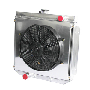 Radiateur en aluminium avec cache-ventilateur pour Ford Falcon XY XW 302 351 GS GT <span class=keywords><strong>Cleveland</strong></span> 8Cyl 6Cyl 1969-1972, système de refroidissement - Product Image 2