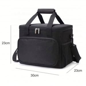 Sac isotherme personnalisé avec logo, grand format, sac à bandoulière souple, sac de pique-nique, boîte à vin, sac de livraison de nourriture - Product Image 5