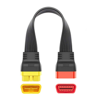 Haute qualité 16PIN OBD2 câble d'extension plat travail complet PIN Interface de Diagnostic automobile analyseur de moteur outil de Diagnostic de voiture