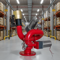 Canon à eau flexible télécommandé pour la lutte contre les incendies, construction en acier au carbone, 1,5 m, pour équipement et accessoires de lutte contre les incendies