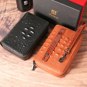 Futeng Sac de luxe pour pipe à fumer Sacs en cuir de vache Vente en gros Paquets de rangement pour pipe à tabac Sac portable pour pipe à fumer Accessoires pour fumeurs - Product Image 3