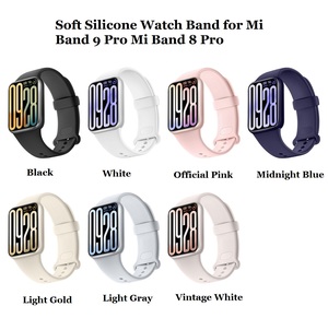 สายนาฬิกาซิลิโคนเนื้อนิ่มระบายอากาศสำหรับ Mi band 9 <span class=keywords><strong>Pro</strong></span> Mi band 8 <span class=keywords><strong>Pro</strong></span> redmi <span class=keywords><strong>Watch5</strong></span> 4 - Product Image 2