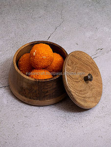 100% naturel poli à la main bol en bois jetable qualité boîte en bois Pot servant pour la maison hôtel vente chaude en gros - Product Image 5