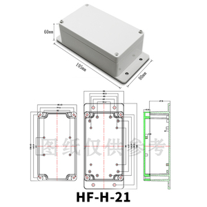 Wandmontage Projectdoos Elektronische Behuizingen Maatwerk Abs Plastic Ip 65 Outdoor Elektrische Led Module Aansluitdoos - Product Image 2