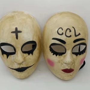 Halloween Cosplay cara completa máscara de fiesta de miedo <span class=keywords><strong>la</strong></span> purga Cruz anarquía <span class=keywords><strong>película</strong></span> asesino DIOS máscaras - Product Image 1