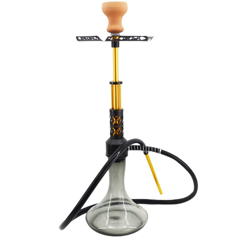 Hoge Kwaliteit Nieuwe Model Waterpijp Shisha Glas Aluminium Luxe Grote Maat Shisha Rvs Waterpijp