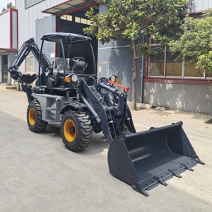 Tracteur-pelleteuse mobile 4x4 avec godet de terrassement avant pour chargeurs - Product Image 1