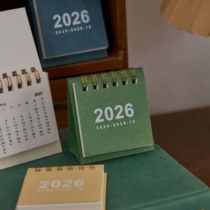 2026 Promotional <b>Mini</b> Desktop Calendar Set Multi-Color Spiral-Bound (8x7x3cm) <b>Desk</b> Calendar (2026.1-2026.12) Office Home - Product Image 2