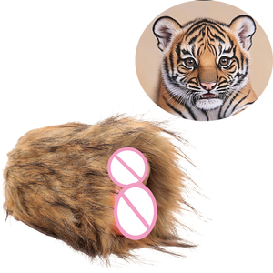 Bo Bo Tiger Furry Fantasy Plush Male Sex Toy with Dual Channels for <strong>Masturbation</strong> <strong>Game</strong> - Product Image 1