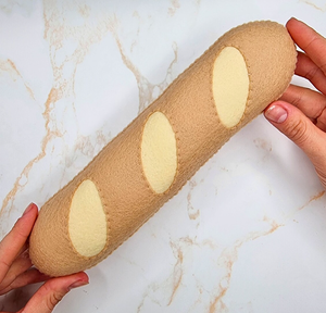 Cảm thấy Baguette bánh mì pháp bánh mì cảm thấy chơi thực phẩm chơi nhà bếp giả vờ chơi thực phẩm thiết lập - Product Image 6