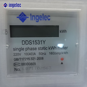 Compteur d'énergie Ingelec, classe d'exactitude, affichage analogique et numérique, usage domestique, <span class=keywords><strong>instrument</strong></span> électrique standard confortable, insonorisé - Product Image 4