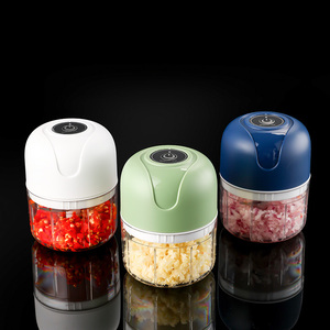 Lames en acier tranchantes, 250 ml, trancheuse électronique étanche, hachoir à légumes portable, boîte à hacher l'ail électrique - Product Image 1