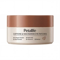 Patchs Hydrogel Coréens à la Caféine pour le Contour des Yeux, au Collagène et au Rétinol, Anti-Rides, Anti-Cernes, Anti-Poches, Raffermissants et Éclaircissants
