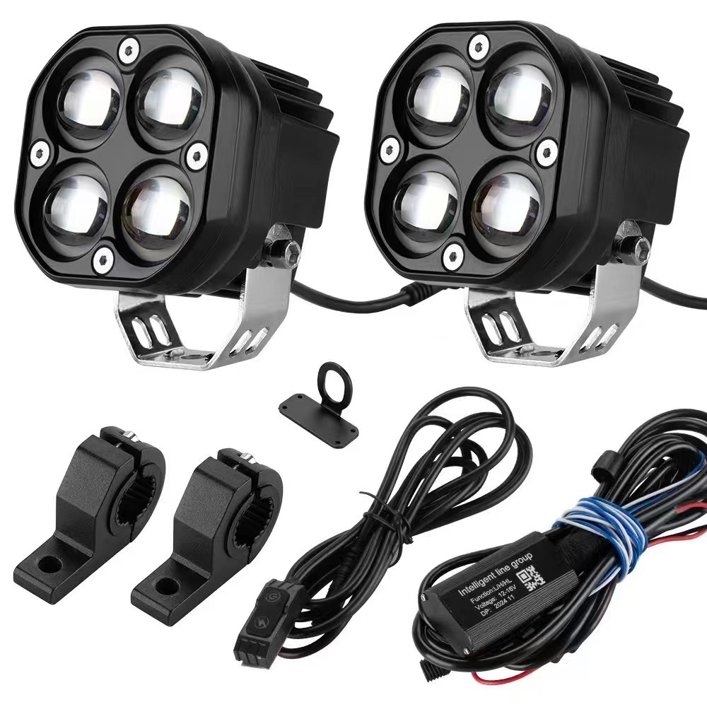 Super Yellow White Led Work Light Bar for Motorbike 12v Led Spotlight Auxiliary Lights for Suv Atv
