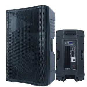 500W 15 "ลำโพงกล่องเสียงมืออาชีพ DJ/PA ระบบไร้สายชุดคาราโอเกะ + TWS-Mic-ระยะไกล + ECHO Bocina Parlant