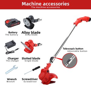 Industrial 3-in-1 Blade String Trimmer Fast <b>Charger</b> Telescopic Handle Grass Box 100L 850W Cordless Power Weed Wacker <b>Battery</b> <b>12V</b> - Product Image 3