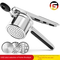 Uberchef Bellemain Nieuwe Siliconen Handvat Aardappelpasta Pers Net Multi-Gebruik Groente En Home Tools Exclusief