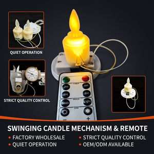 Customized in Stock Plastic 10-key Candle Swing Mechanism Electronic Candle Lamp for <b>Electrical</b> <b>Toys</b> - Product Image 1