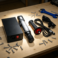 Destornillador Eléctrico sin Escobillas de Alto Torque para Uso Industrial Profesional, Bricolaje, Precisión, Foto, Interruptor Hall, Ergonómico, 40V