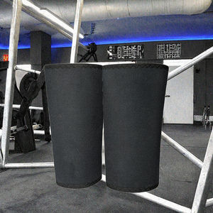 Genouillère de compression réglable épaisse en nylon et coton avec logo personnalisé 2024 pour la musculation et la musculation en salle de sport - Product Image 3