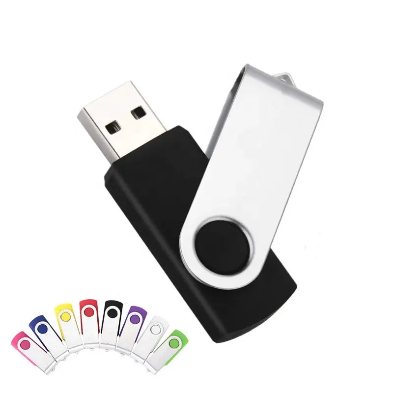 Flash Drive USB Warna-warni untuk Promosi, Putar Pendrive, Stik Memori, USB 2.0, 3.0, 4 GB, 2GB, 8GB, 16GB, 32GB, 64 GB, Harga Murah