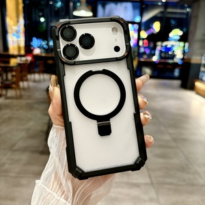 Funda Magnética Metálica Resistente a Impactos para <span class=keywords><strong>iPhone</strong></span> 17 Air 16 15 <span class=keywords><strong>14</strong></span> <span class=keywords><strong>13</strong></span> 12 <span class=keywords><strong>Pro</strong></span> <span class=keywords><strong>Max</strong></span> Plus con Anillo Protector de Cámara <span class=keywords><strong>y</strong></span> Cubierta de Armadura - Product Image 5