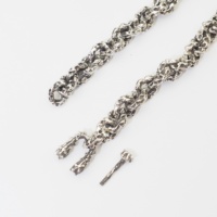 Bracelet chaîne de conception privée 925 breloque en argent hommes bijoux chaîne Bracelet avec fermoir à vis