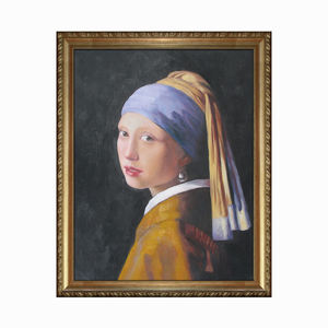 Bảo tàng chất lượng sinh Sản Cổ điển Cô gái một bông tai ngọc trai johannes vermeer nổi tiếng hình nghệ thuật tranh sơn dầu - Product Image 2
