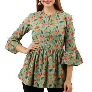 Hauts décontractés pour femmes, confortables au quotidien, idéaux pour des mouvements fluides, offrant un look épuré et une apparence naturelle et décontractée. - Product Image 1