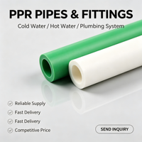 Tuyau PPR-AL-PPR triple couche en polypropylène PN25 de 25 mm, 32 mm, 40 mm pour conduite d'eau chaude en immeuble de grande hauteur
