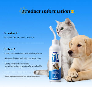 Gotas Naturales y Suaves para el Tratamiento de Infecciones del Oído en Perros y Gatos, Limpiador de Oídos Calmante para Infecciones del Oído Canino - Product Image 6
