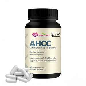 Capsules de champignon AHCC naturel pur, <span class=keywords><strong>test</strong></span>ées en laboratoire, soutien du système immunitaire, 120 capsules, formule végétarienne - Product Image 1