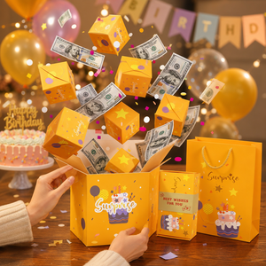 Caja de Regalo Personalizada con Diseño Pop-Up, Magnética, Plegable, de Cartón, para Sorpresas, Dinero, Fiestas, Cumpleaños, San Valentín - Product Image 5