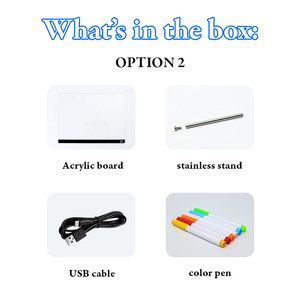 Nhà máy trực tiếp 3D tùy chỉnh ánh sáng ban đêm Acrylic bảng tin thắp sáng bảng ghi chú xóa được tự làm sơn rewritable đặt hàng số lượng lớn bảng dẫn - Product Image 5