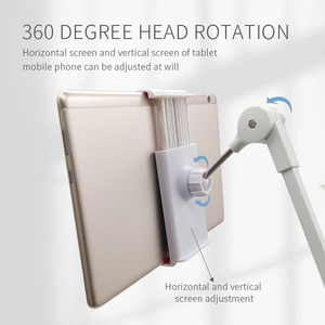 Thuận tiện gấp đôi cho thiết kế cánh tay kim loại máy tính bảng đứng thiết kế mới điện thoại di động giường với lười biếng người sử dụng khung - Product Image 2