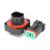Connecteur d'alimentation DT15-4PB noir 4 broches fil-circuit imprimé, étanche, pour carte PCB, adaptateur automobile droit