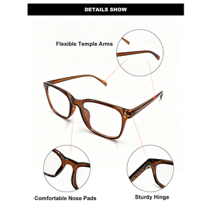 Lunettes de soleil polarisées, monture légère en TR90, verres anti-reflets, protection UV400, lunettes de soleil carrées - Product Image 2