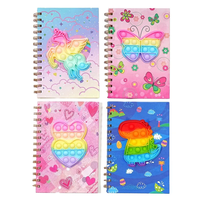 Großhandel 3D Kinder Cute Notebook Pvc Gummi Cover Notebook Cute Girl Diary Notepad