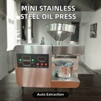 Presse à huile automatique commerciale en acier inoxydable, mini extracteur d'huile multifonctionnel Tengao pour graines de thé 110/220V