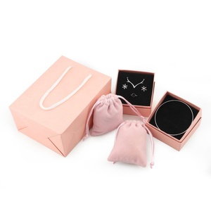 Customized Color Velvet & Suede Jewelry <b>Pouch</b> Packaging with Custom Logo and Display - Product Image 6