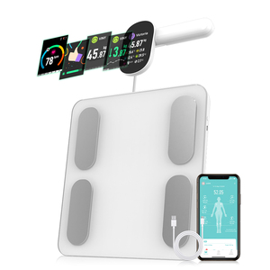 <span class=keywords><strong>Balance</strong></span> électronique de composition corporelle pour salle de bain, affichage numérique, grande capacité 180 kg, Wi-Fi pour l'analyse de <span class=keywords><strong>la</strong></span> composition corporelle - Product Image 1