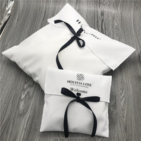 Tas Hadiah Pernikahan Beludru Kustom, Tas Sambutan Hotel, Amplop Beludru Putih, Tas Aksesoris Rambut, Sisir, Kacamata, Perhiasan