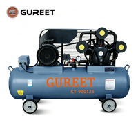 Compresseur d'air GUREET 3kW, pompe à piston lubrifiée à l'huile, 8 bar, 360 L/min, machine industrielle pour atelier, garage, entretien
